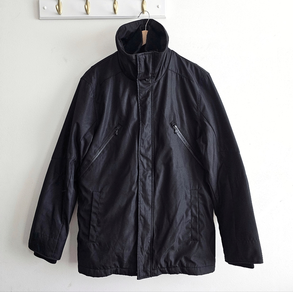 Kenneth Cole New York Black Quilted Outdoor Jacket Men’s Medium